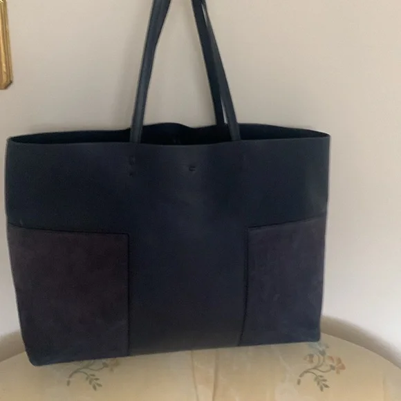 TORY BURCH GORGEOUS LEATHER & SUEDE CLASSIC TOTE